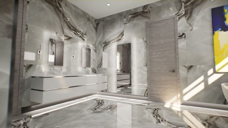 Bathrooms in 3D Renderings 1