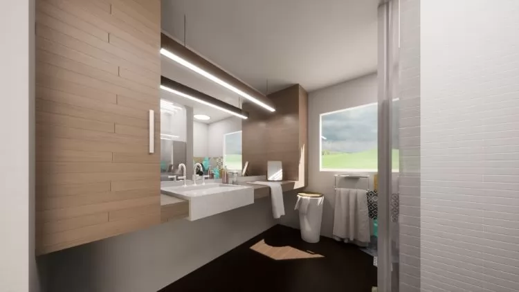 Bathrooms in 3D Renderings 6